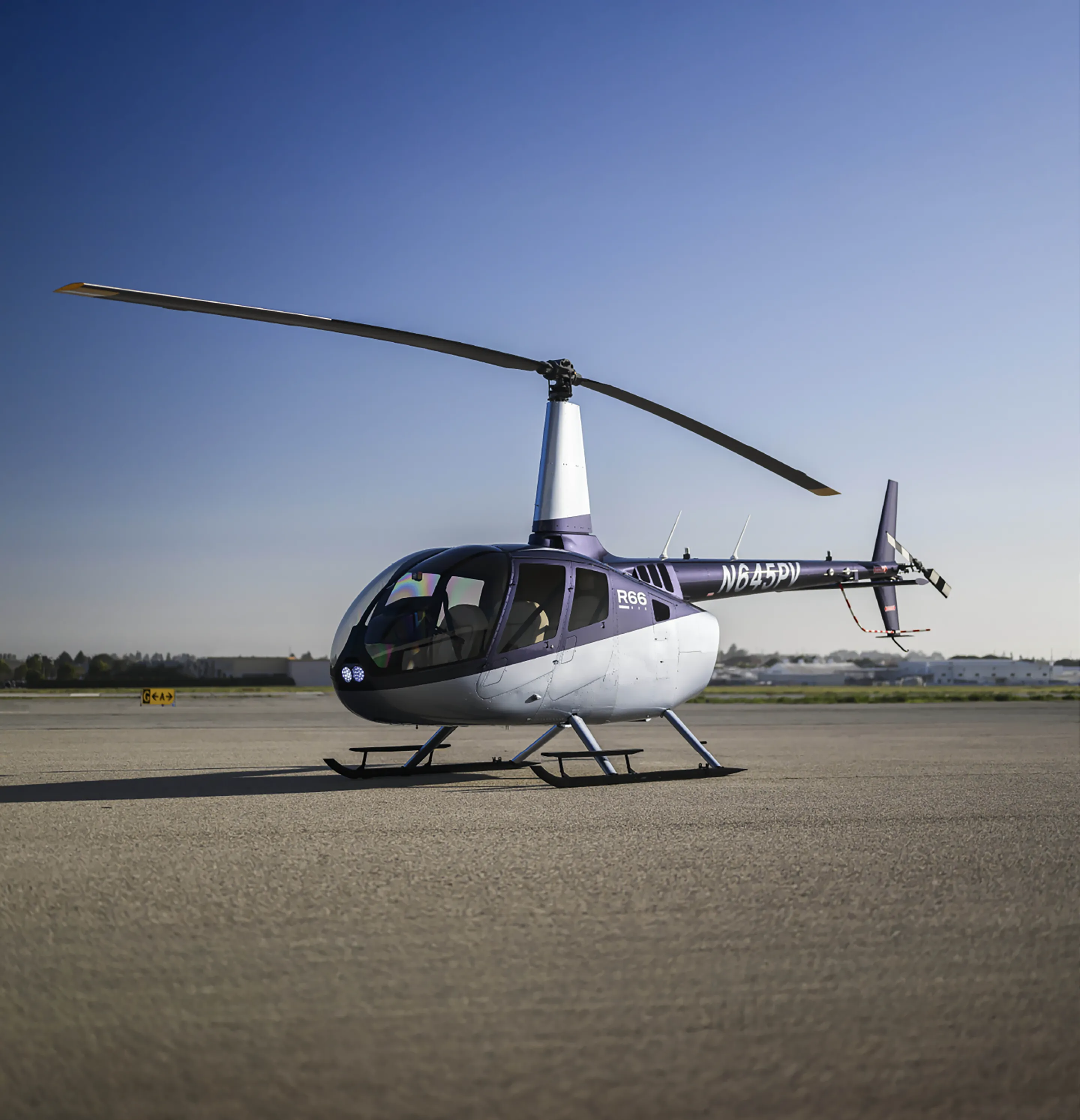 R66 helicopter on the tarmac